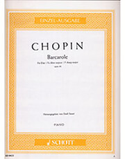 frederic chopin barcarole in f major opus 60 ekdoseis schott photo