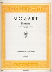 mozart fantasie c min kv 396 photo