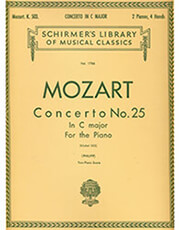 wa mozart concerto no 25 in c major kv 503 ekdoseis schirmer photo