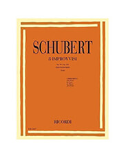 franz schubert 8 improvvisi op 90 e op 142 per pianoforte ekdoseis ricordi photo