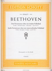 lv beethoven drei variationen sechs variationen ekdoseis schott photo