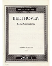 lv beethoven sechs contretanze ekdoseis schott photo
