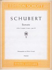 schubert sonata op120 a maj photo