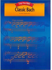 bach js classic large print music photo