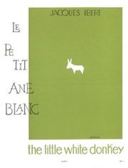 ibert the little white donkey photo