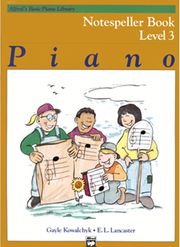 alfred s basic piano library notespeller book level 3 photo