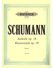 robert schumann arabesque op 18 blumenstuck op 19 urtext ekdoseis peters photo