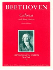 beethoven cadenzas to the piano concert photo