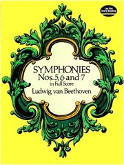 beethoven ludwig van symphonies nos 567 full score photo