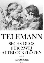 telemann georg philipp six duos for 2 treble recorders photo