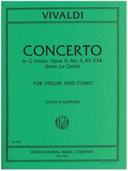 vivaldi antonio concerto in g minor from la cetra op 9 no 3 rv 334 photo