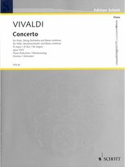 vivaldi antonio concerto for flute string orchestra basso continuo in d major op 10 3 rv 428 photo