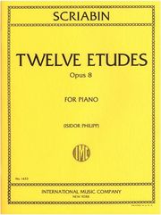 scriabin alexander 12 etudes for piano op 8 photo
