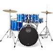 mapex comet jazz indigo blue akoystiko drum set me baseis kai piatinia photo
