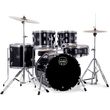 mapex comet fusion dark black akoystiko drum set me baseis kai piatinia photo