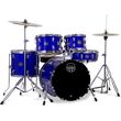 mapex comet fusion indigo blue akoystiko drum set me baseis kai piatinia photo