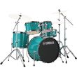 yamaha rydeen studio rdp 0ftqg turquoise glitter akoystiko drums set photo