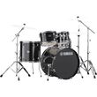 yamaha rydeen studio rdp 2f5blg black glitter akoystiko drums set photo