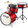 stagg tim jr 3 12b rd akoystiko drum set junior me piatinia photo