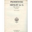 padarewski menuet in g op14 n 1 photo