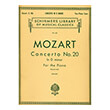 w a mozart concerto no 20 in d minor kv 466 ekdoseis schirmer photo