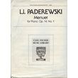padarewski menuet op14 n1 photo padarewski menuet op14 n1 photo