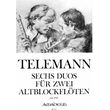 telemann georg philipp six duos for 2 treble recorders photo