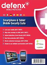 defenx smartphone and tablet security suite 2013 1 user 1 year photo