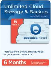 pogoplug 6 month unlimited cloud storage service activation card photo