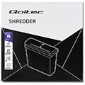 qoltec shredder home office strip cut 7l extra photo 4