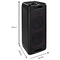 akai party box 800 forito bluetooth party speaker me led tws 60w rms extra photo 4