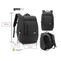 geecco 173 laptop backpack black extra photo 1