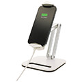 4smarts desk stand ergofix h23 for smartphones and tablets silver white extra photo 1