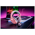 razer barracuda x quartz pink wireless bluetooth pc ps5 switch android gaming headset with usb c extra photo 3