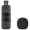 boya by v10 wireless lavalier microphone for android mini lapel usb c connection extra photo 3