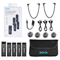 boya by w4 ultracompact 24ghz four channel wireless microphone system 4 person vlog extra photo 1