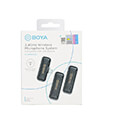 boya by wm3t2 d2 24ghz mobile wireless mic for ios iphone 2 transmitters two person vlog extra photo 2