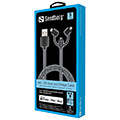 sandberg 3in1 lightning micro usb usb c 1m 441 01 extra photo 2