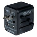 verbatim 49544 uta 02 universal travel adapter 100 250v ue usa japan australia uk 1x usb 1x usb c extra photo 3