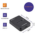 qoltec docking station ssd m2 sata ngff usb 31 extra photo 1