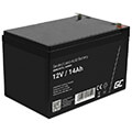 green cell rechargeable battery agm 12v 14ah extra photo 1