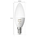 philips hue led lamp e14 2 pack 53w 320lm white color ambiance extra photo 3