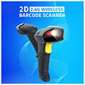 qoltec wireless 1d 2d barcode scanner 24ghz extra photo 6