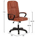 karekla grafeioy hm118802 tampa pu 63x70x114y ek extra photo 1