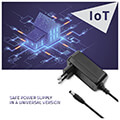 qoltec universal ac adapter 27w 9v 3a 55x21 extra photo 2