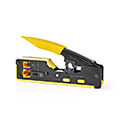 nedis ccgg89510bk crimp pliers cutting plier stripping rubber steel black yellow extra photo 3