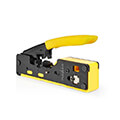nedis ccgg89510bk crimp pliers cutting plier stripping rubber steel black yellow extra photo 4