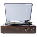 nedis turn220bn turntable 18 w pc conversion automatic turn off dust cover brown extra photo 1