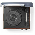 nedis turn220bn turntable 18 w pc conversion automatic turn off dust cover brown extra photo 7