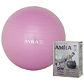 mpala gymnastikis amila gymball 55cm roz extra photo 2